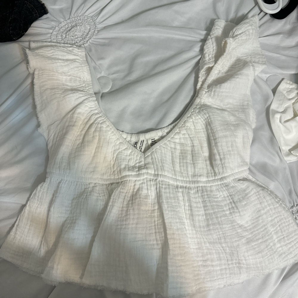 Roxy white top